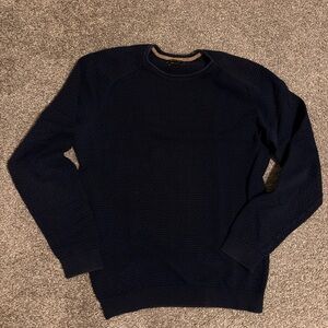 Massimo Dutti Dark Blue Crewneck Sweater